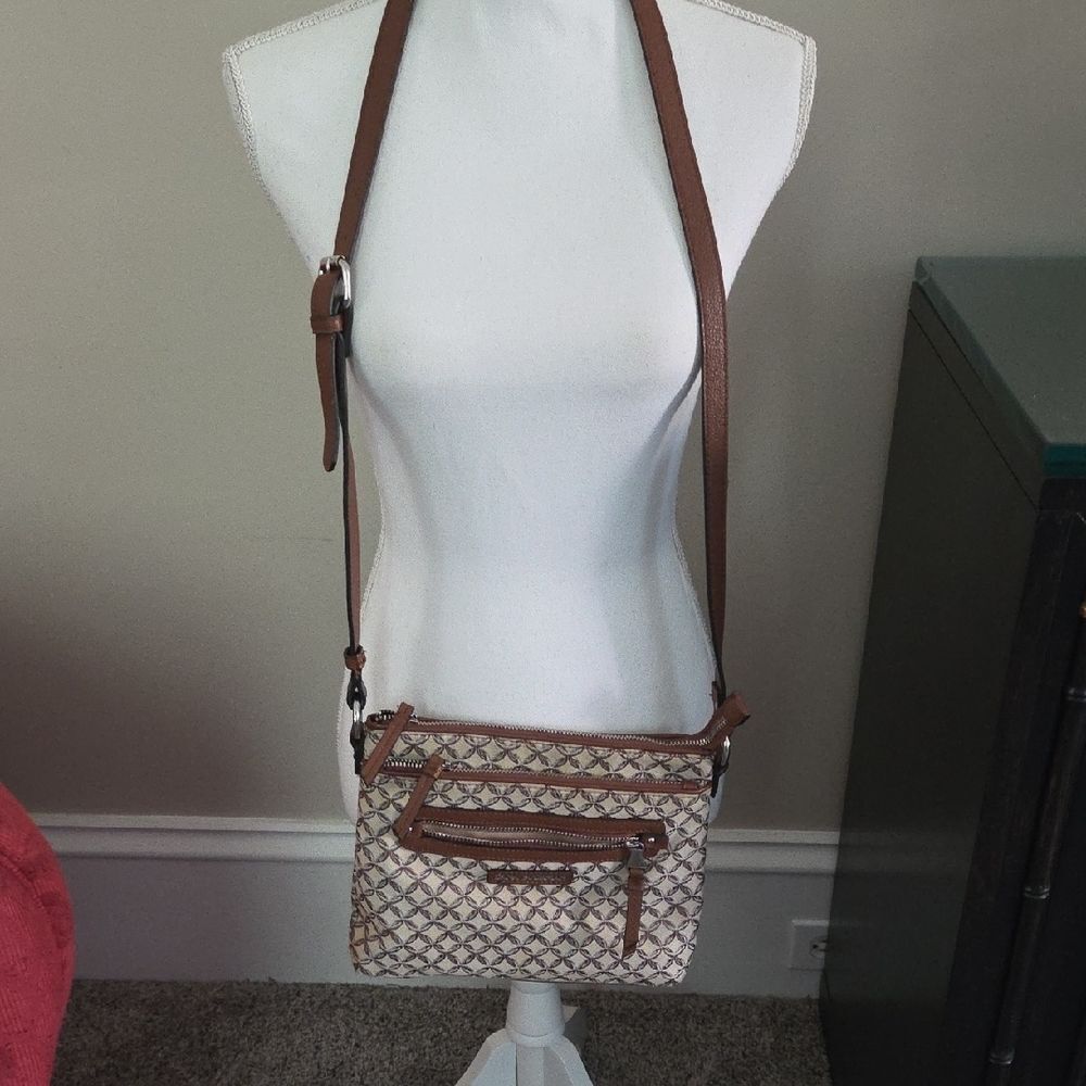Brown Patterned Crossbody Bag - Picture 8 of 11